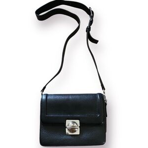 Marc by Marc Jacobs TOP SCHOOLY pebble LEATHER MESSENGER CROSSBODY BAG Black